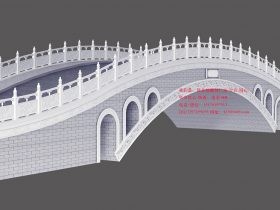  景观桥栏杆石拱桥-北京颐和园景观桥和赵州桥样式图片制作 